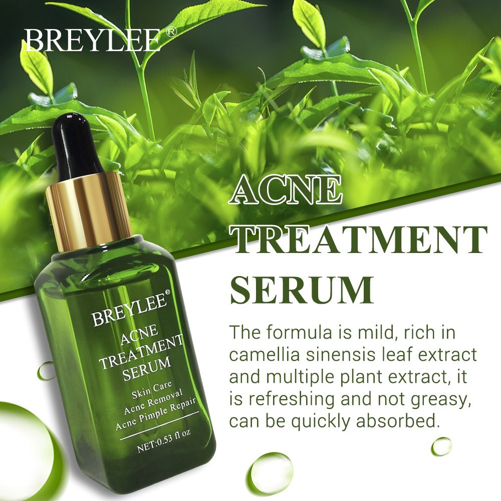 BREYLEE Acne Treatment Serum Face Facial Anti Acne Scar Removal Cream