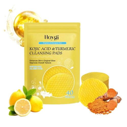 Hoygi Turmeric Acid Cleansing Pad Facial Skin Pore Cleansing, Makeup